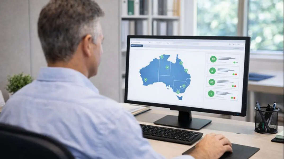 Multi-site retail management dashboard