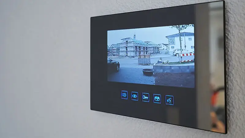 IP camera with PoE installation